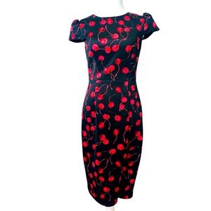 BETSY JOHNSON CHERRY PRINT DRESS